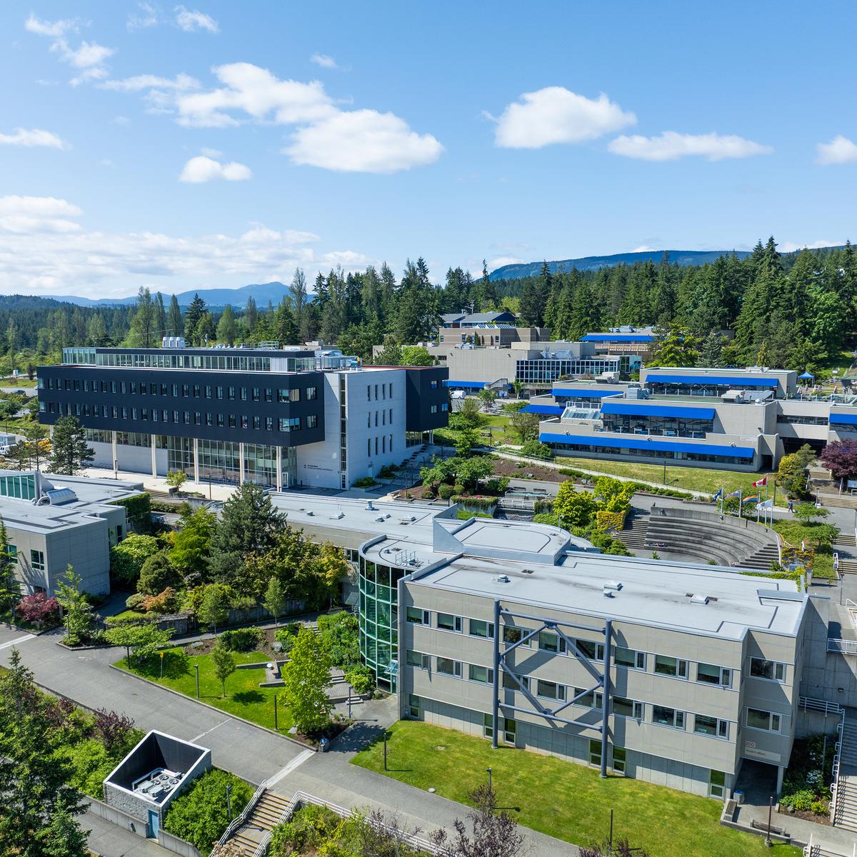 VIU Nanaimo campus aerial view