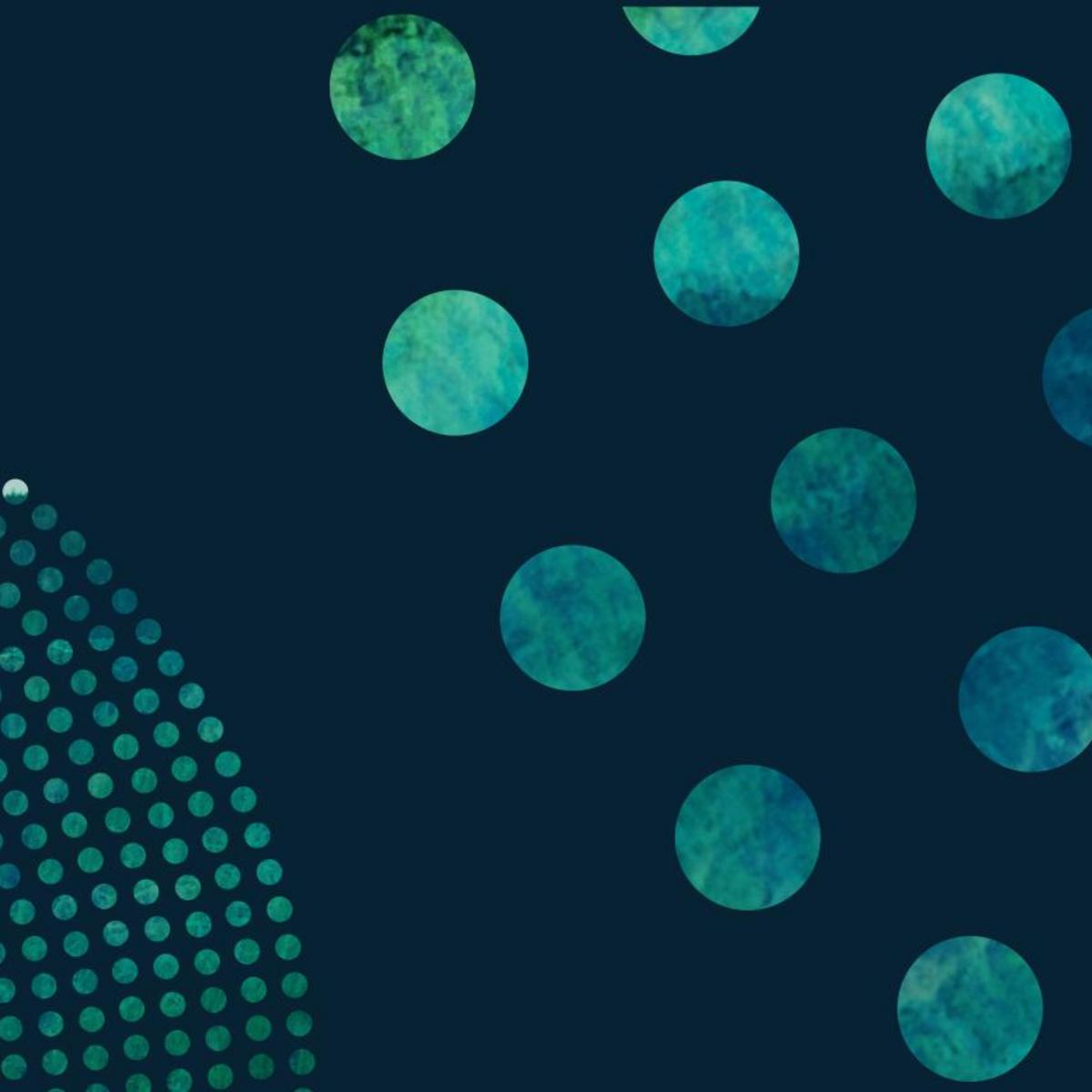 VIU green and blue graphic