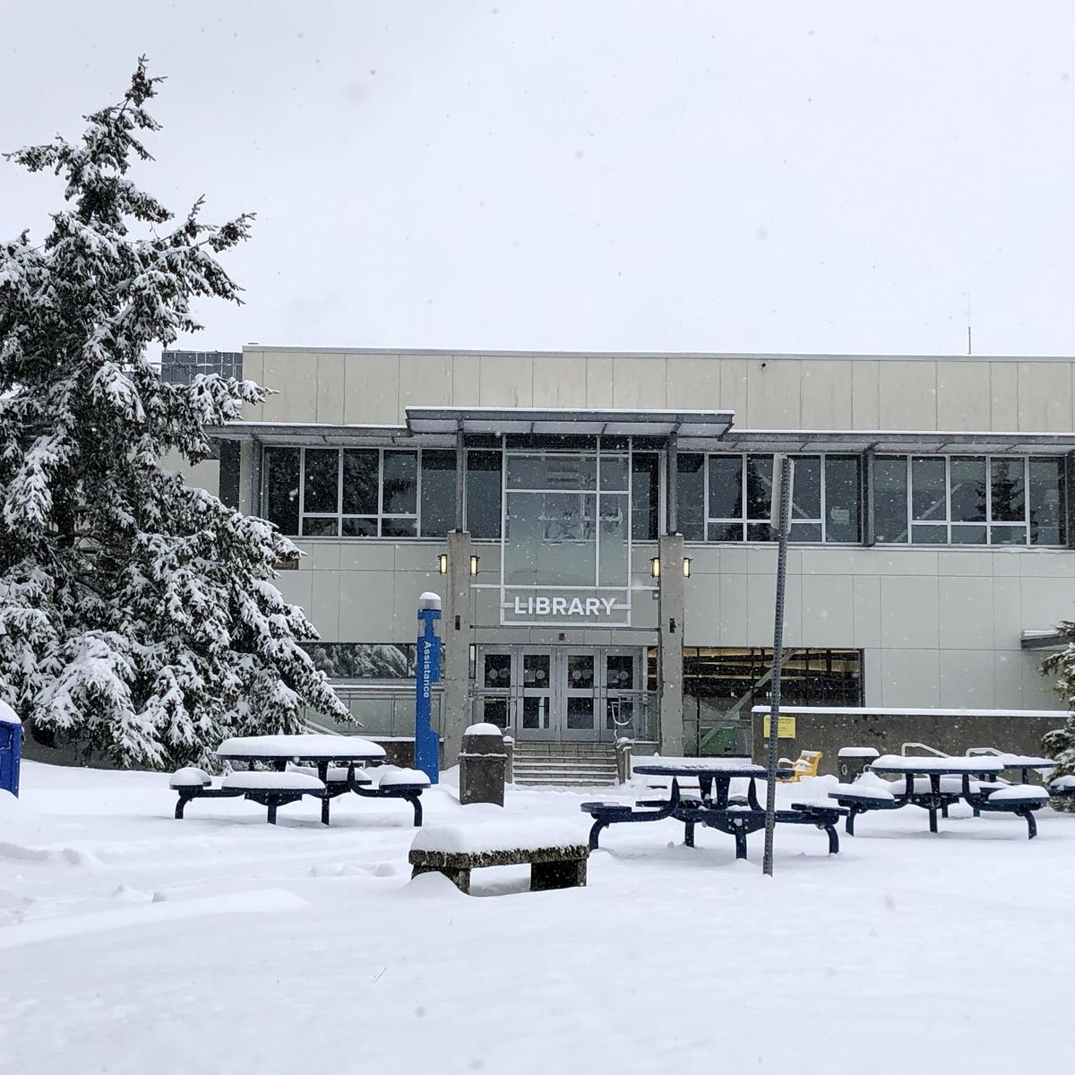 snow day at VIU 