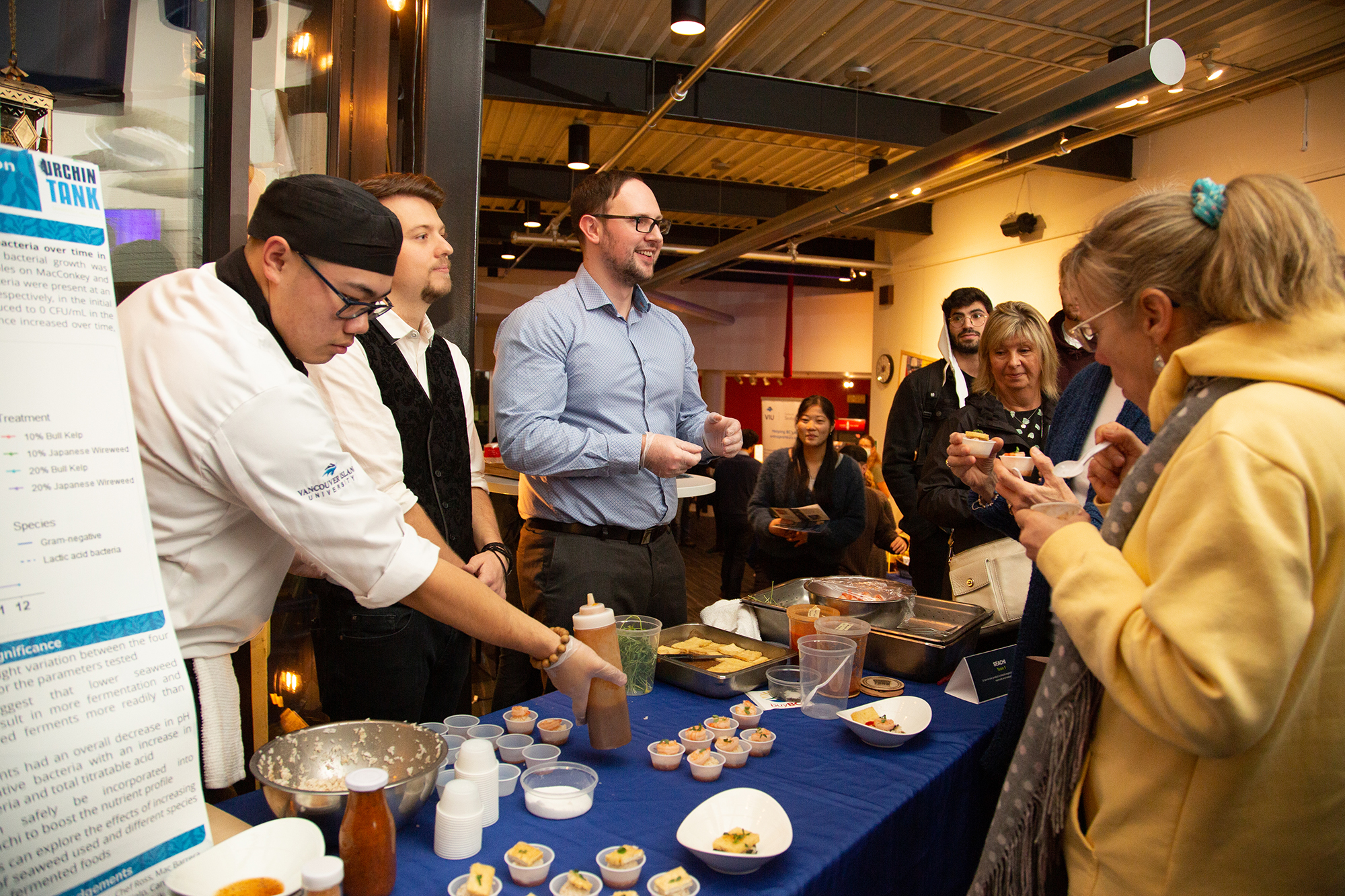VIU students showcase innovative seafood creations during Urchin Tank | News | Vancouver Island University | Canada