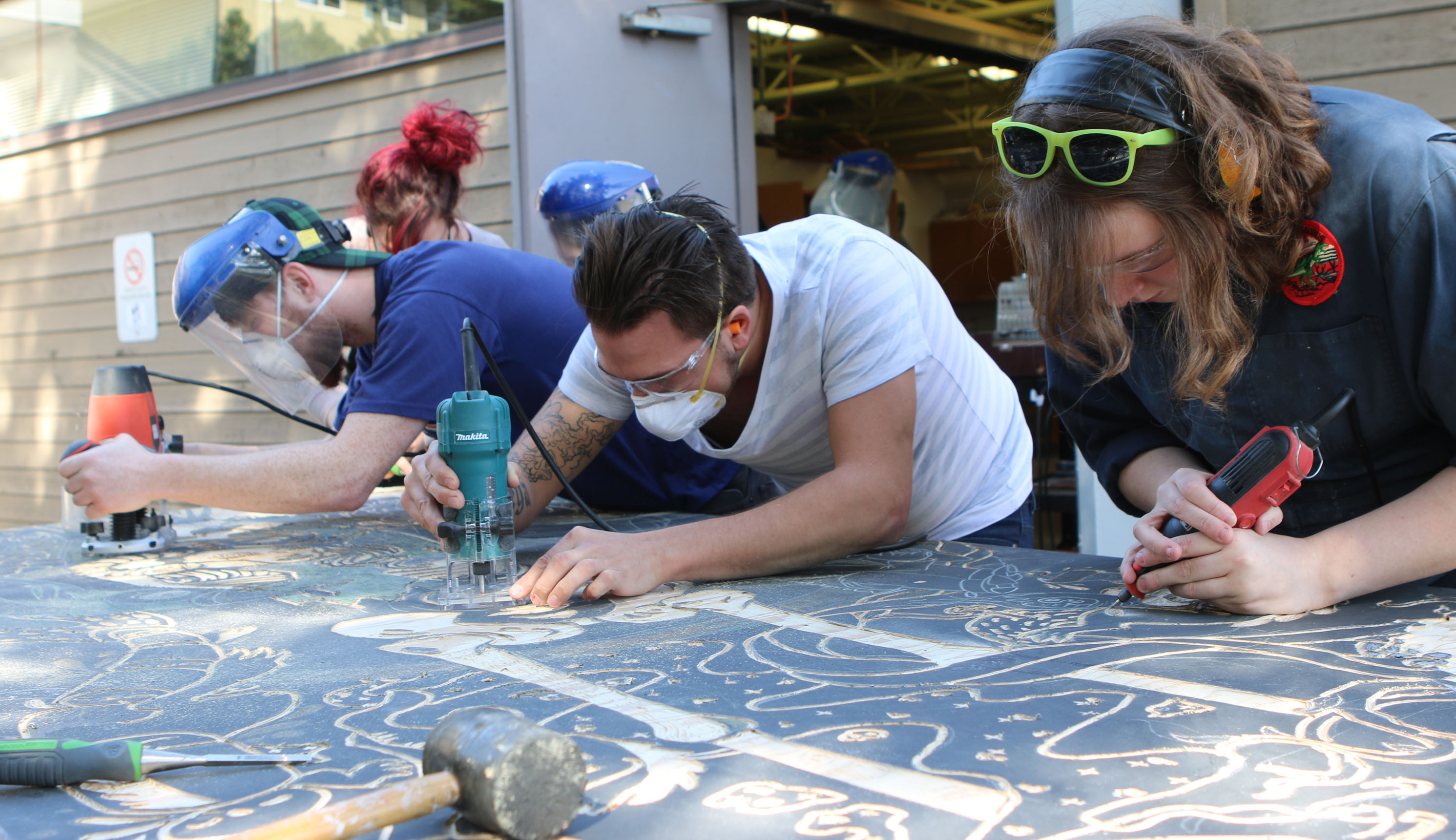 Visual Art Students to Create Huge Prints with Steamroller News