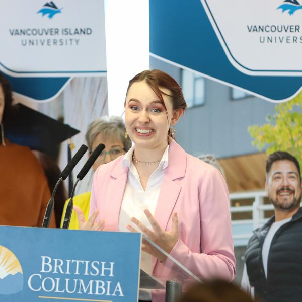 Mallory Woods, VIU student and Tuition Waiver Program participant
