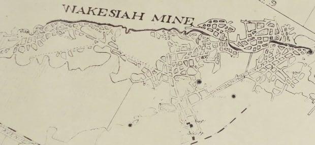 Old Nanaimo mineshaft map