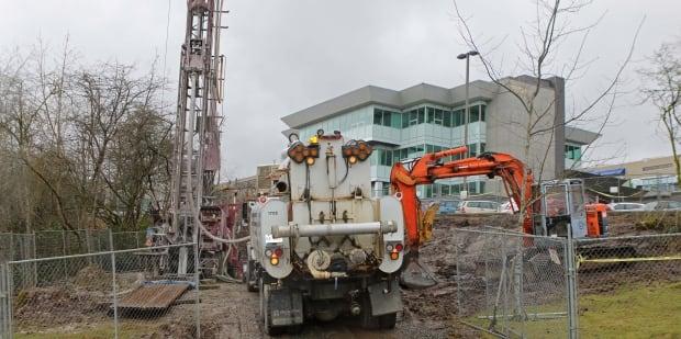 VIU geothermal construction project