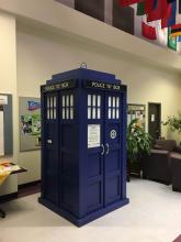 A TARDIS replica 