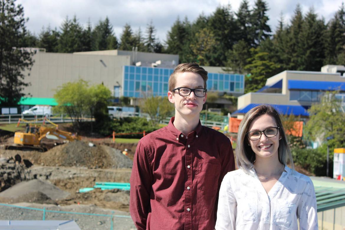 VIU students touring the Health and Science construction project