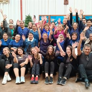 Group photo of nursing students in Mexico