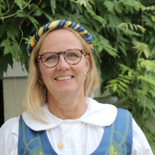 Ingela netz smiling at the camera