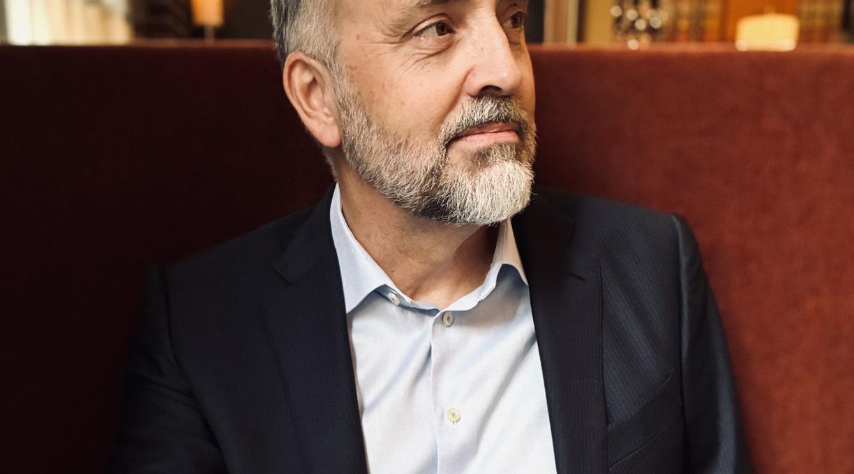 Headshot of poet Stephen Collis 
