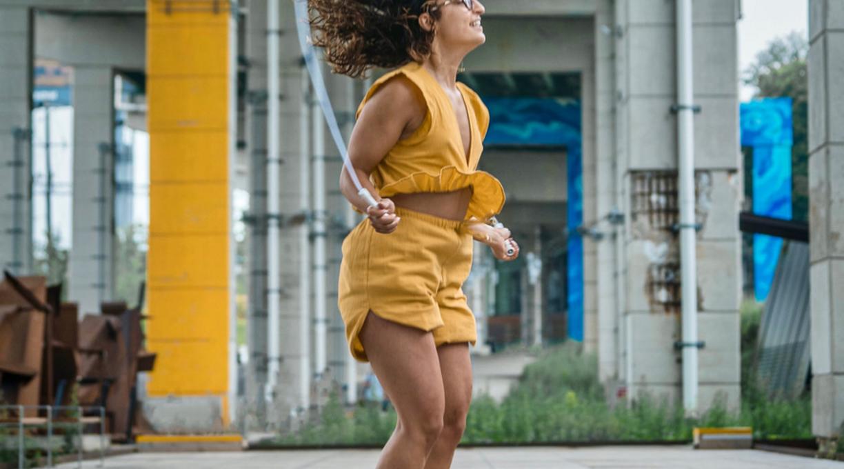 Championship jump rope athlete Elise Visentin is skipping her way to Japan