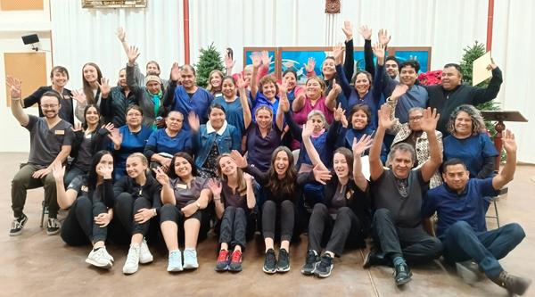 Group photo of nursing students in Mexico