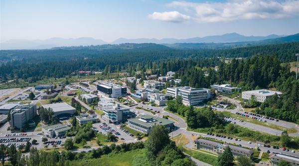 VIU Nanaimo campus aerial view