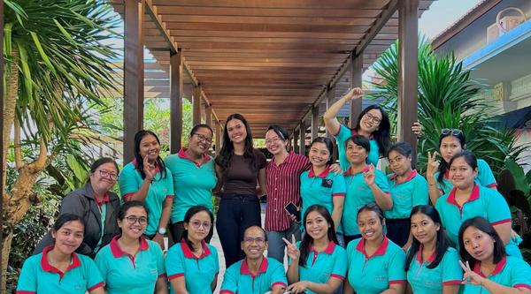 Tanisha poses with the YPK team in Bali