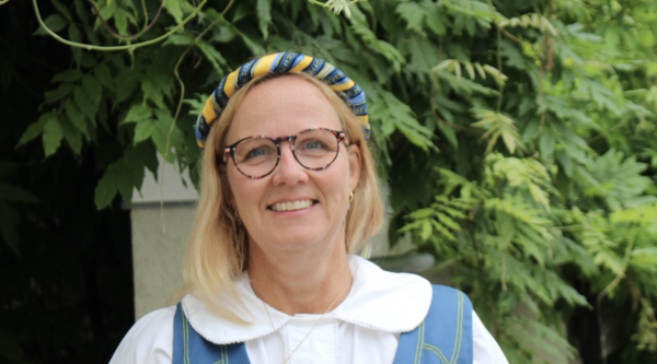 Ingela netz smiling at the camera