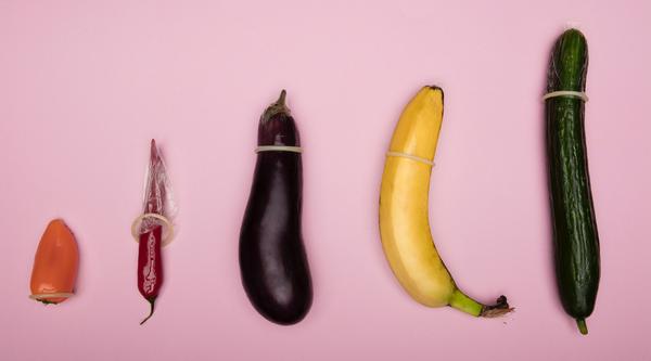Condoms on veggies