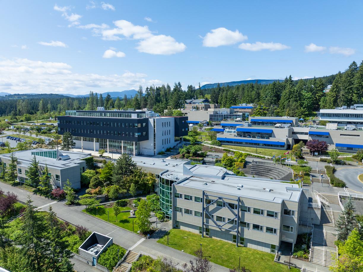 VIU Nanaimo campus aerial view
