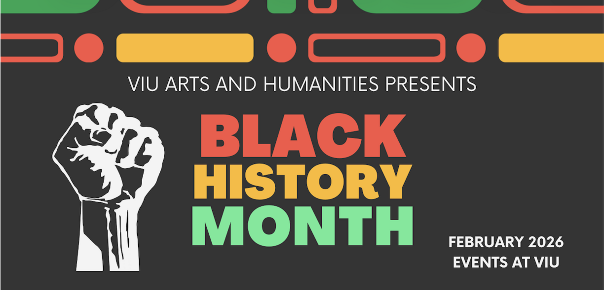 a picture of a fist with Black History Month written next to it