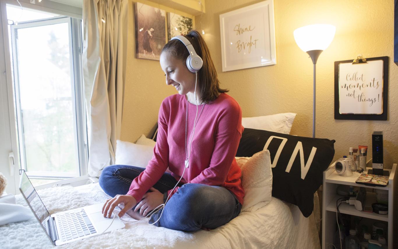 Online learning in a dorm room