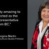 : Dr. Georgina Martin, a VIU Indigenous/Xwulmuxw Studies Professor.