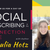 Author Julia Hotz inviting you to join the Social Prescribing event in Nanaimo, BC